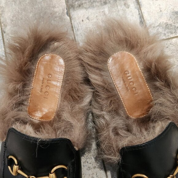 Gucci Black Princetown Slides, Authentic - Picture 7 of 9